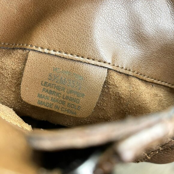 Vince Camuto Boots Size 5.5 Welton Brown Motorcycle Moto Combat Mid Calf Leather - Picture 9 of 9